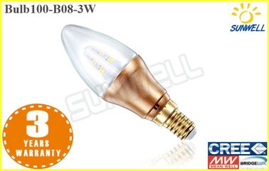 3w οδηγημένα Epistar τσιπ πολυελαίων βολβών κεριών των οδηγήσεων μορφής γυαλιού E14