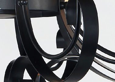 64cm ύψους μεγάλα αναδρομικά φω'τα πολυελαίων γυαλιού επεξεργασμένου σιδήρου ηλέκτρινα/λαμπτήρας για το λουτρό